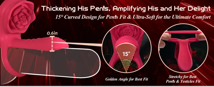 Couples MOVGANI Vibrating Cock Ring Penis Sleeve with Rose Clitoral Stimulator Penis Ring Vibrator Couples Adult Sex Toys for Men Women Male Female Couple Sex Toy with G Spot Clitoris Vibrator Couples MOVGANI Vibrating Cock Ring Penis Sleeve with Rose Clitoral Stimulator Penis Ring Vibrator Couples Adult Sex Toys for Men Women Male Female Couple Sex Toy with G Spot Clitoris Vibrator
