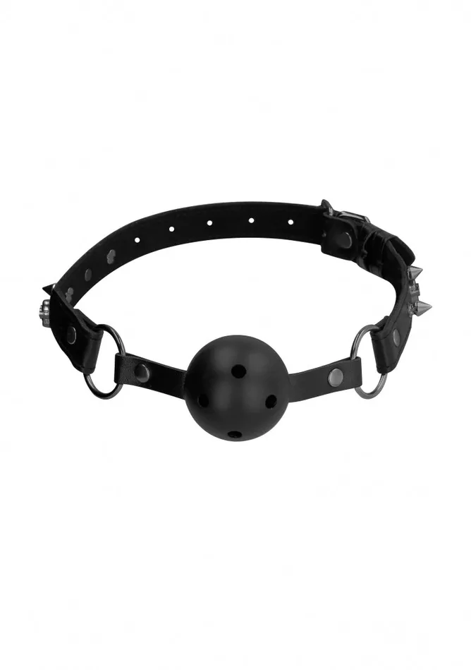 Couples Shots America Ouch Skulls And Bones Breatheable Ball Gag Black