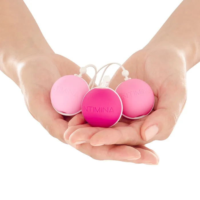 Dildos Intimina Laselle Intimina Laselle Routine Exercise Balls Set of 3 Pelvic Floor Weights
