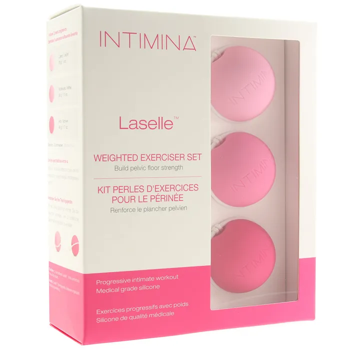 Dildos Intimina Laselle Intimina Laselle Routine Exercise Balls Set of 3 Pelvic Floor Weights