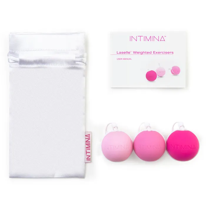 Dildos Intimina Laselle Intimina Laselle Routine Exercise Balls Set of 3 Pelvic Floor Weights
