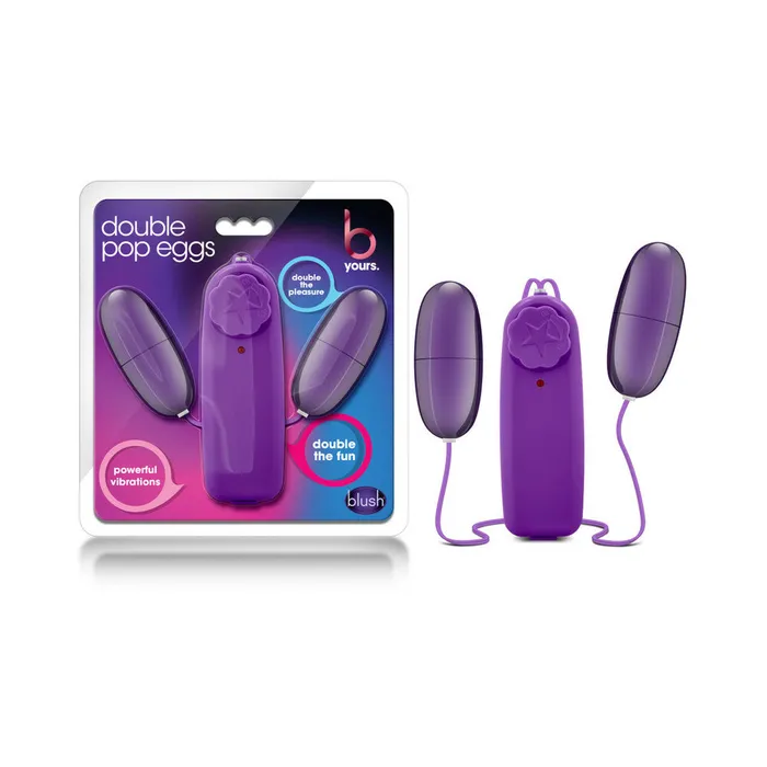 Female Sex Toys Blush Novelties B Yours Double Pop Eggs Dual Bullet Vibrator