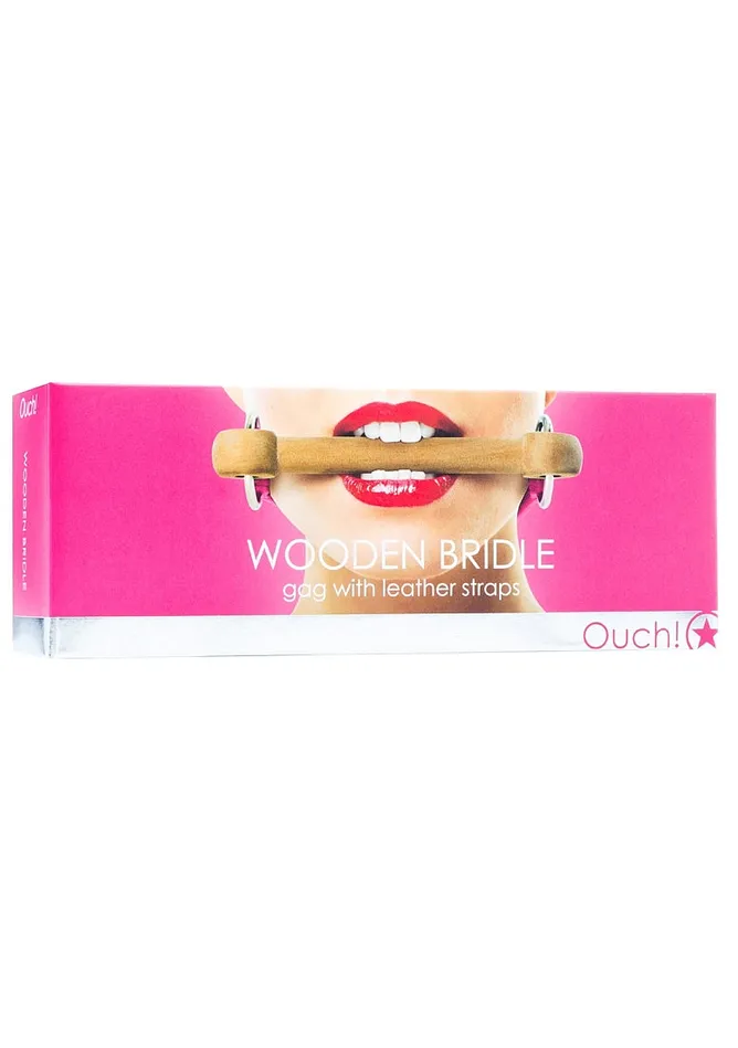 Female Sex Toys Ouch Wooden Bridle Gag With Leather Strap Female Sex Toys Ouch Wooden Bridle Gag With Leather Strap