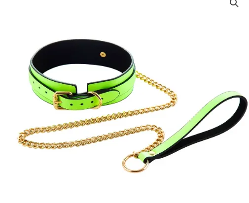 Female Sex Toys Poison Rose Poison Rose Glow In The Dark Collar Green