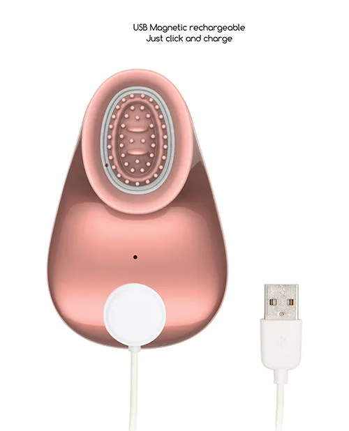 Female Sex Toys Shots America LLC Hands Free Clitoral Stimulator Rose Gold