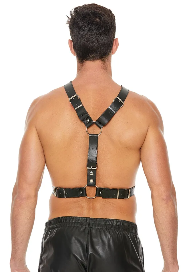 Female Sex Toys Shots America Mens Harness With Metal Bit One Size Black