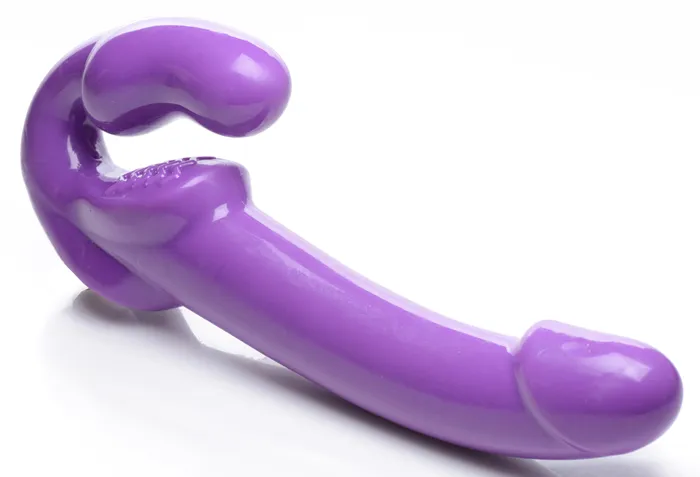 Female Sex Toys XR Brands 2 Inch Thick Vibrating Strapless Strapon
