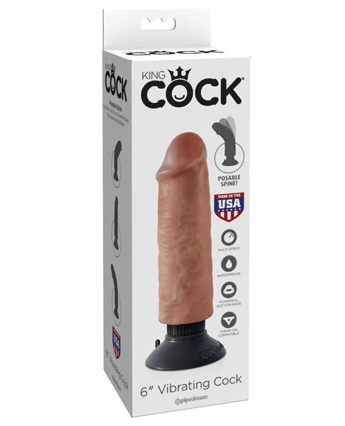 King Cock 6 Vibrating Cock Pipedream Products Dildos