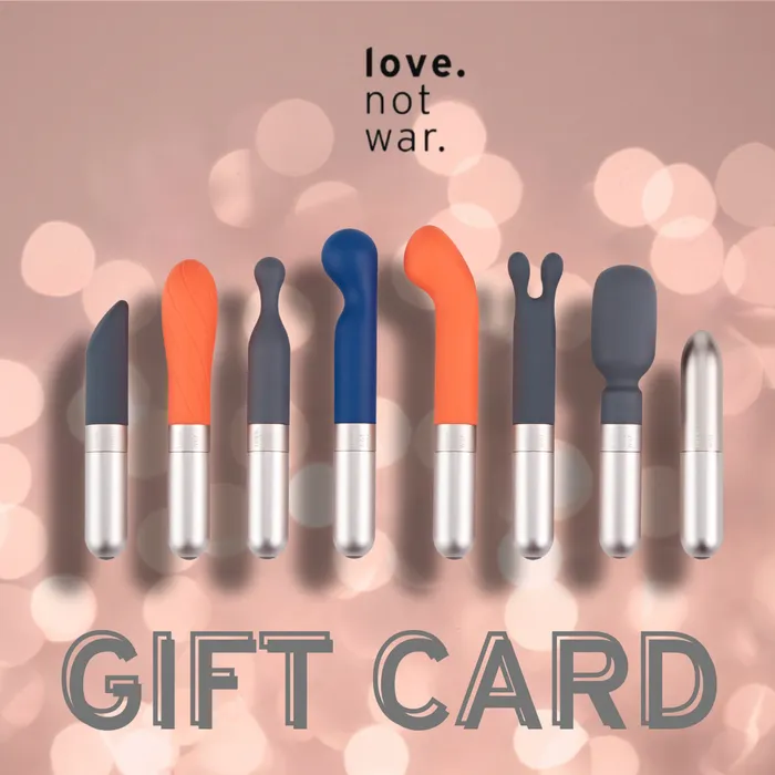 Love Not War Vibrators Gift Cards