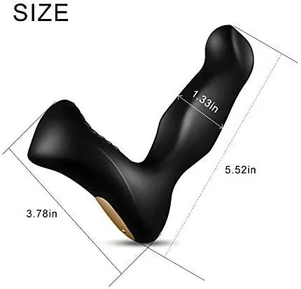 Loveorl Male Sex Toys Vibrating Anal Vibrator Prostate Massager with Thrusting Ring Up Down