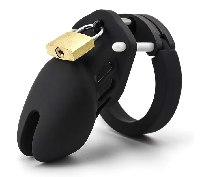 Male Sex Toys Love In Leather Love in Leather Long Cock Cage BLACK