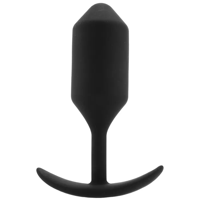 Nalpac Anal bVibe Snug Plug 3 Weighted Silicone Anal Plug Black Butt Plug