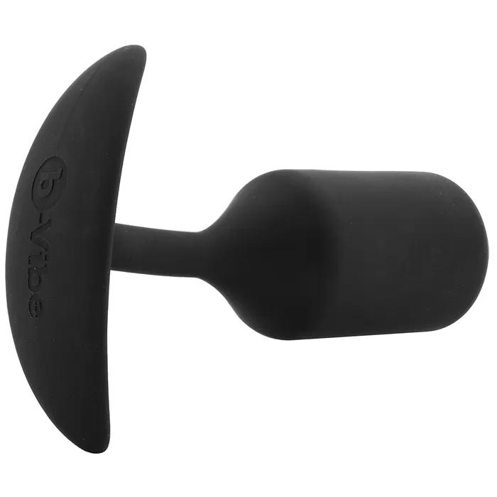 Nalpac Anal bVibe Snug Plug 3 Weighted Silicone Anal Plug Black Butt Plug