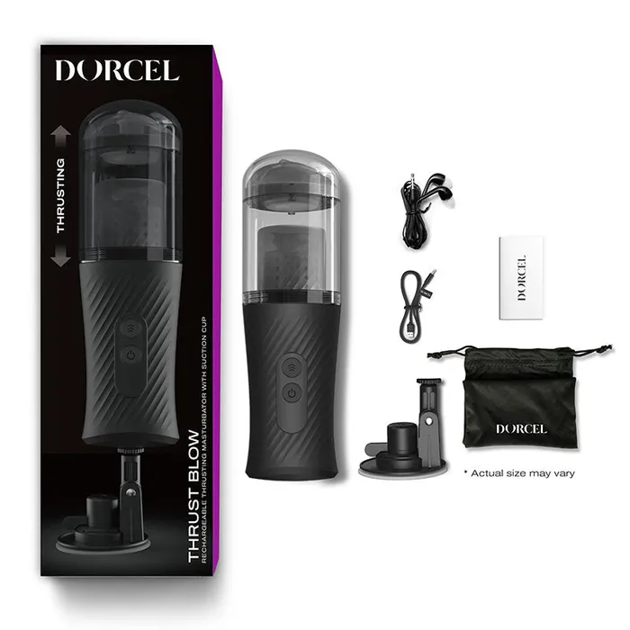 Nalpac Male Sex Toys Dorcel Thrust Blow Rechargeable Thrusting Vaginal Masturbator with Removeable Suction Cup Nalpac Male Sex Toys Dorcel Thrust Blow Rechargeable Thrusting Vaginal Masturbator with Removeable Suction Cup