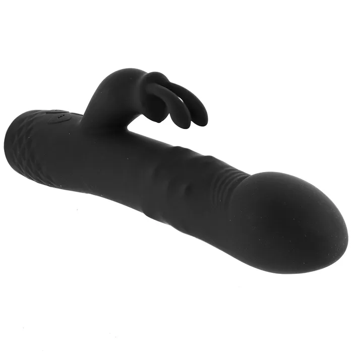 Nalpac Vibrators Evolved Bodacious Bunny Rechargeable Silicone Rabbit Vibrator Black