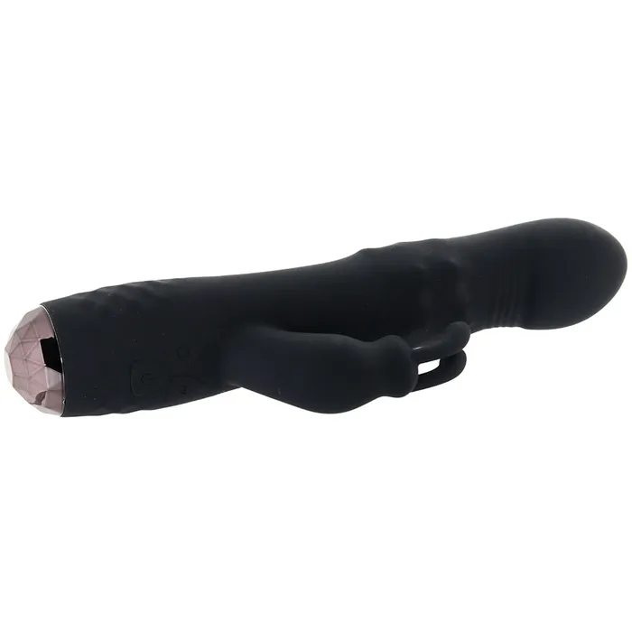Nalpac Vibrators Evolved Bodacious Bunny Rechargeable Silicone Rabbit Vibrator Black