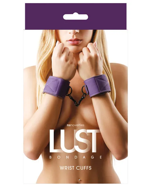 Ns Novelties INC Restraints Lust Bondage Wrist Cuffs Purple