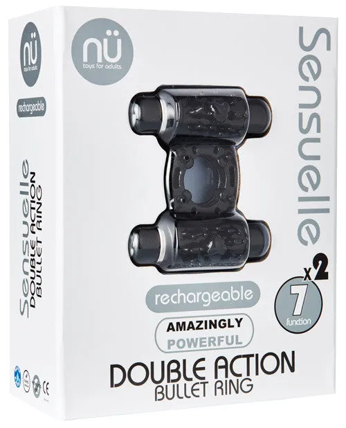 Nu Sensuelle Vibrators Double Action Cockring Nu Sensuelle Vibrators Double Action Cockring