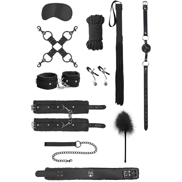 Ouch Ouch Intermediate Bondage Kit Black Couples