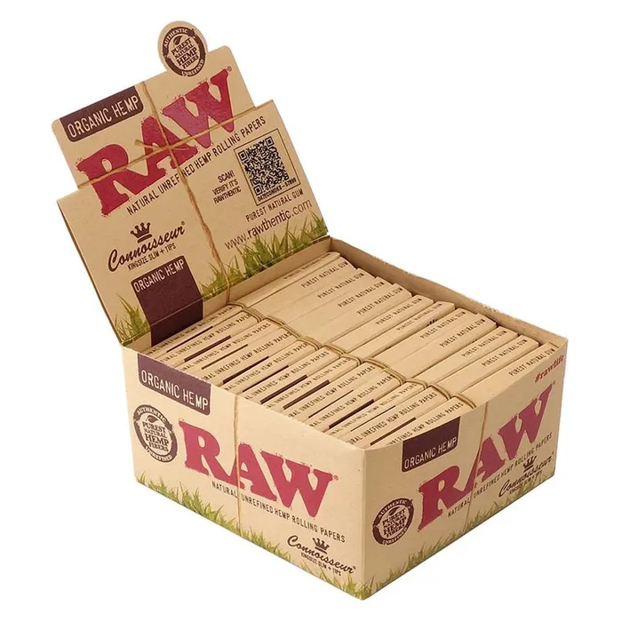 RAW Organic Hemp Rolling Papers Connoisseur King Size Slim Filter Tips RAW Female Sex Toys