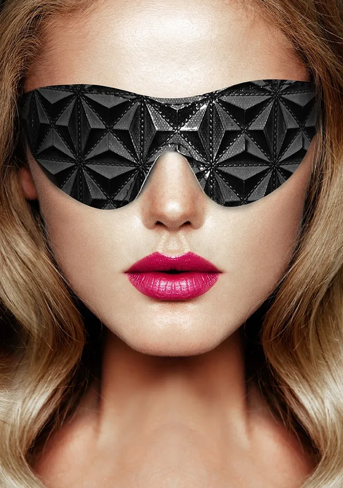Shots America Anal Luxury Eye Mask Black