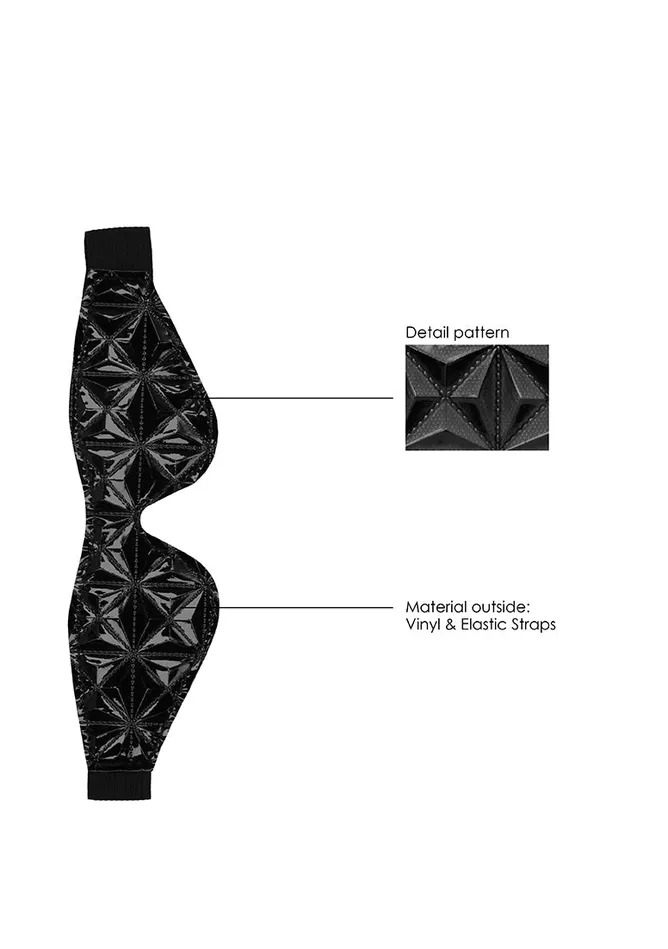 Shots America Anal Luxury Eye Mask Black