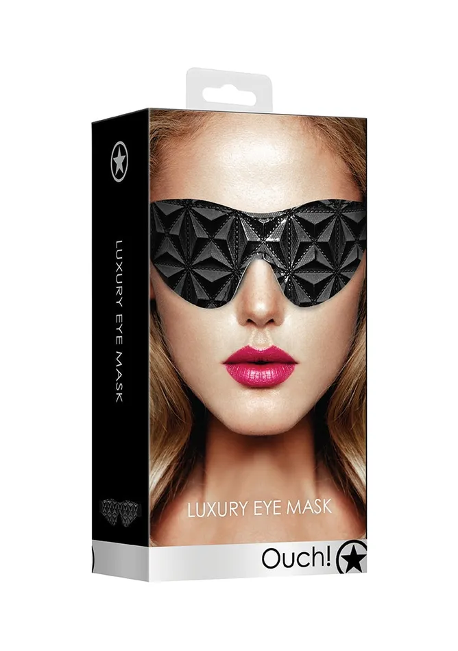 Shots America Anal Luxury Eye Mask Black