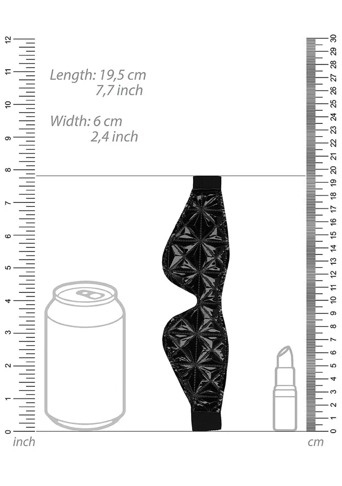 Shots America Anal Luxury Eye Mask Black