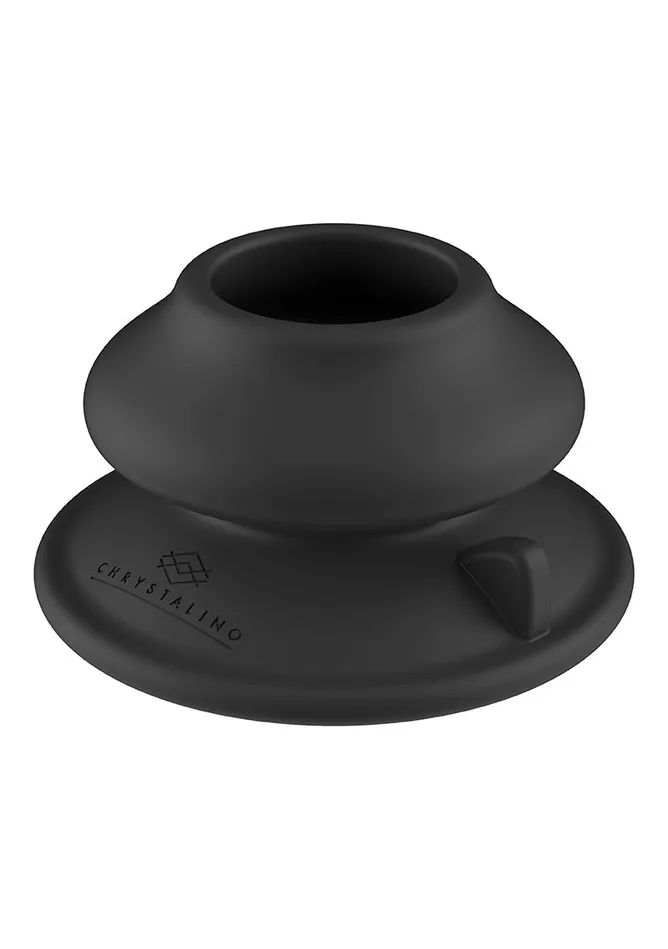 Shots America Female Sex Toys Globy Glass Vibrator With Suction Cup And Remote Rechargeable 10 Speed