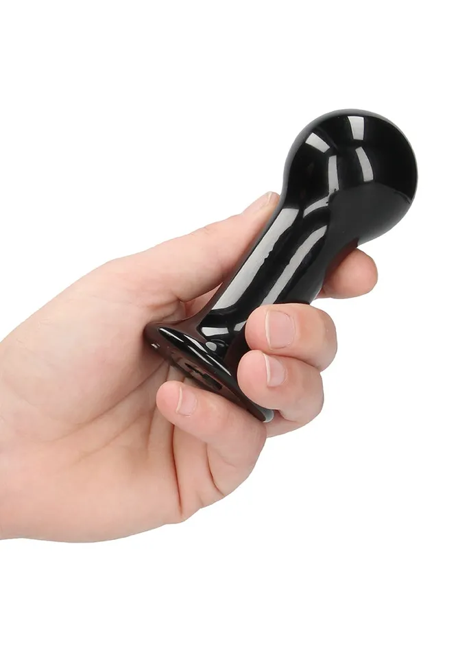 Shots America Female Sex Toys Globy Glass Vibrator With Suction Cup And Remote Rechargeable 10 Speed