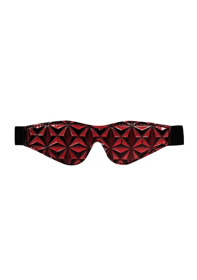 Shots America Vibrators Luxury Eye Mask Burgundy
