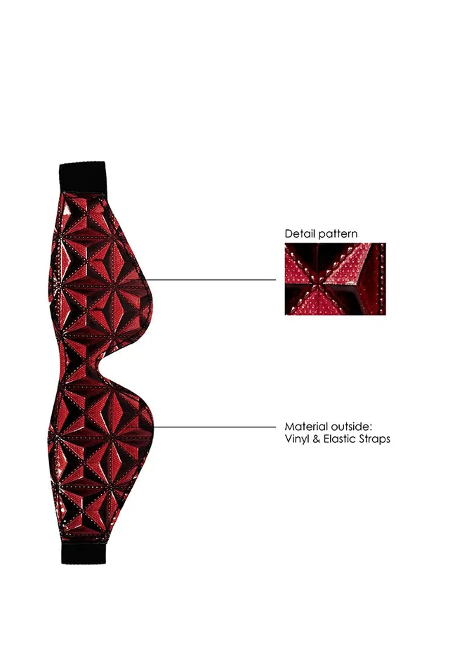 Shots America Vibrators Luxury Eye Mask Burgundy