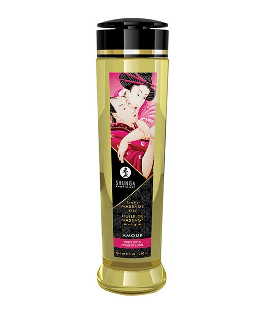 Shunga Massage Oil 8 Oz Sweet Lotus Shunga Couples