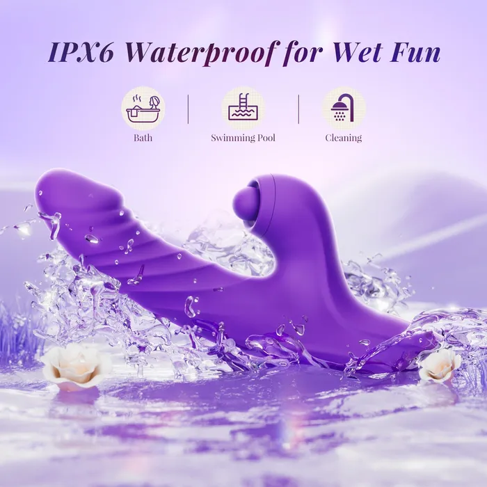 Sohimi CHERLY4 in 1 G Spot thrusting sucking vibrator Clitoral Stimulator Female Sex Toys