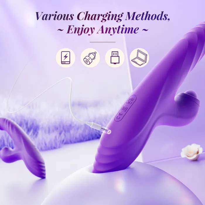 Sohimi CHERLY4 in 1 G Spot thrusting sucking vibrator Clitoral Stimulator Female Sex Toys
