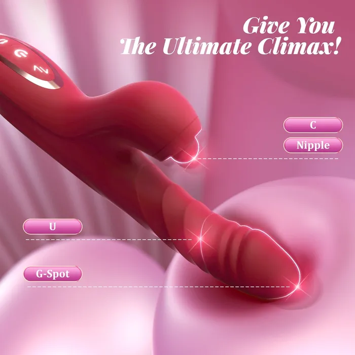 Sohimi CHERLY4 in 1 G Spot thrusting sucking vibrator Clitoral Stimulator Female Sex Toys