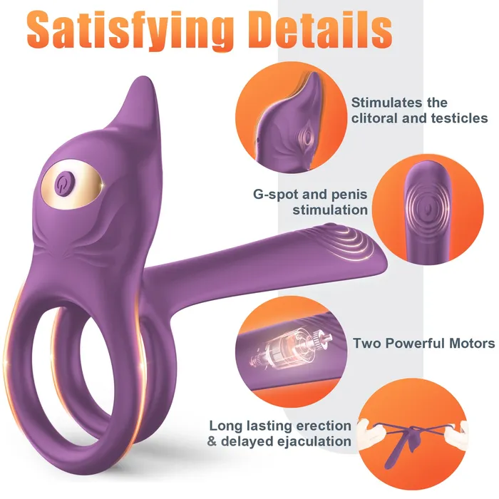 Sohimi Male Sex Toys 3 in 1 Multifunctional Penis Cock Ring with 10 Vibrating Modes Sohimi Male Sex Toys 3 in 1 Multifunctional Penis Cock Ring with 10 Vibrating Modes