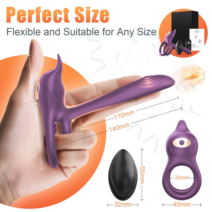 Sohimi Male Sex Toys 3 in 1 Multifunctional Penis Cock Ring with 10 Vibrating Modes Sohimi Male Sex Toys 3 in 1 Multifunctional Penis Cock Ring with 10 Vibrating Modes