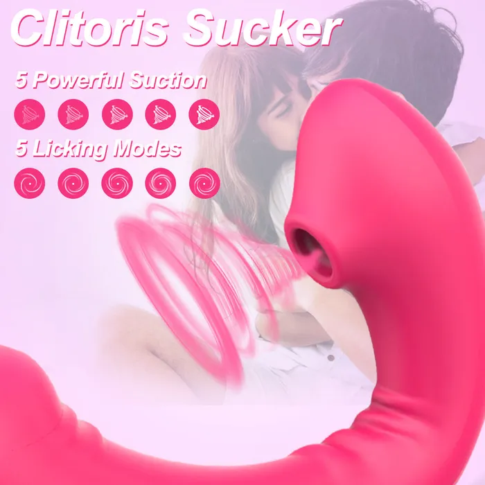 Sohimi Vibrators Suction Vibration Bendable Wearable Clit Vibrator