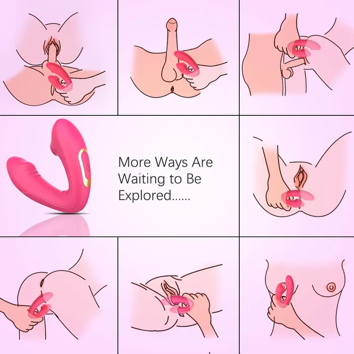 Sohimi Vibrators Suction Vibration Bendable Wearable Clit Vibrator