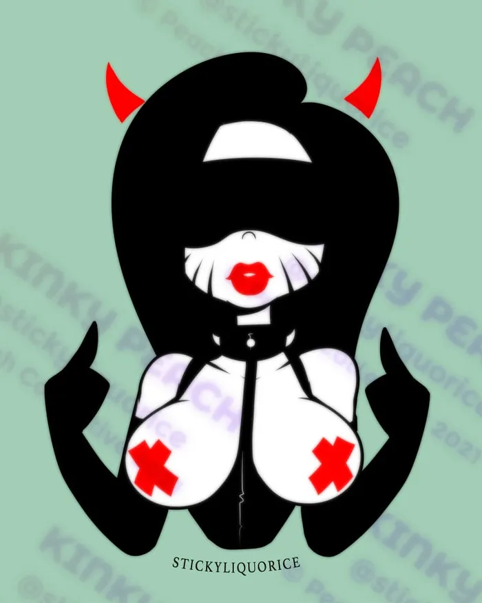 Sticky Art Anal Demon Babes Sticker Set
