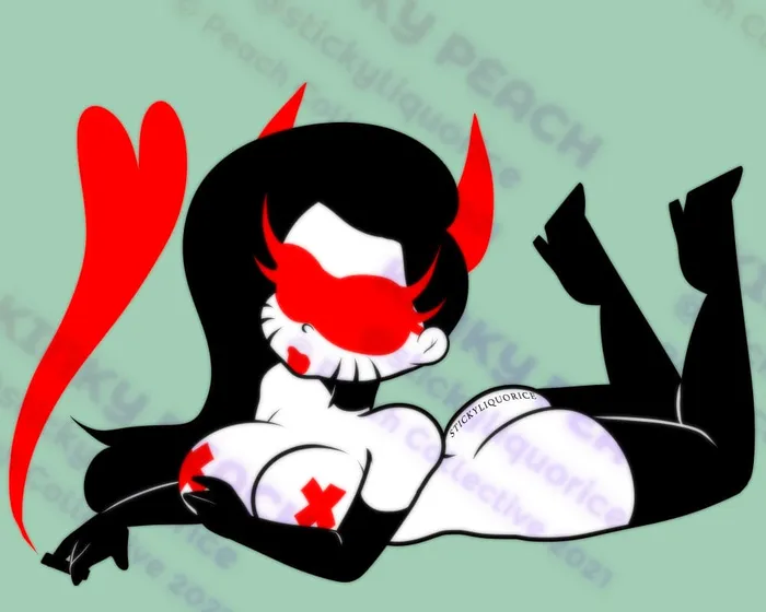 Sticky Art Anal Demon Babes Sticker Set