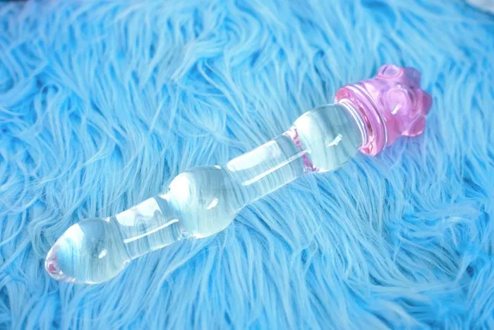 The Kinky Peach Dildos Cat Paw Glass Dildo