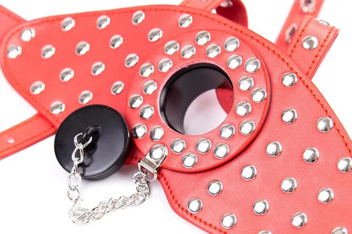 The Kinky Peach Plug My Hole Head Harness Gag Female Sex Toys