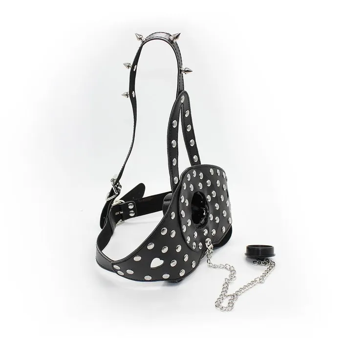 The Kinky Peach Plug My Hole Head Harness Gag Female Sex Toys