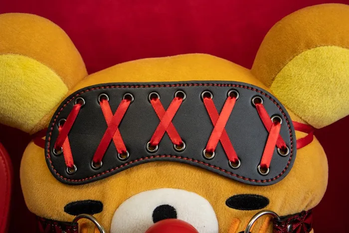 The Kinky Peach Submissive Sam the Bondage Bear Handcuffs Restraints