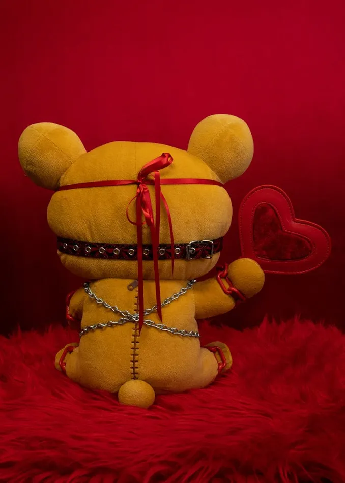 The Kinky Peach Submissive Sam the Bondage Bear Handcuffs Restraints