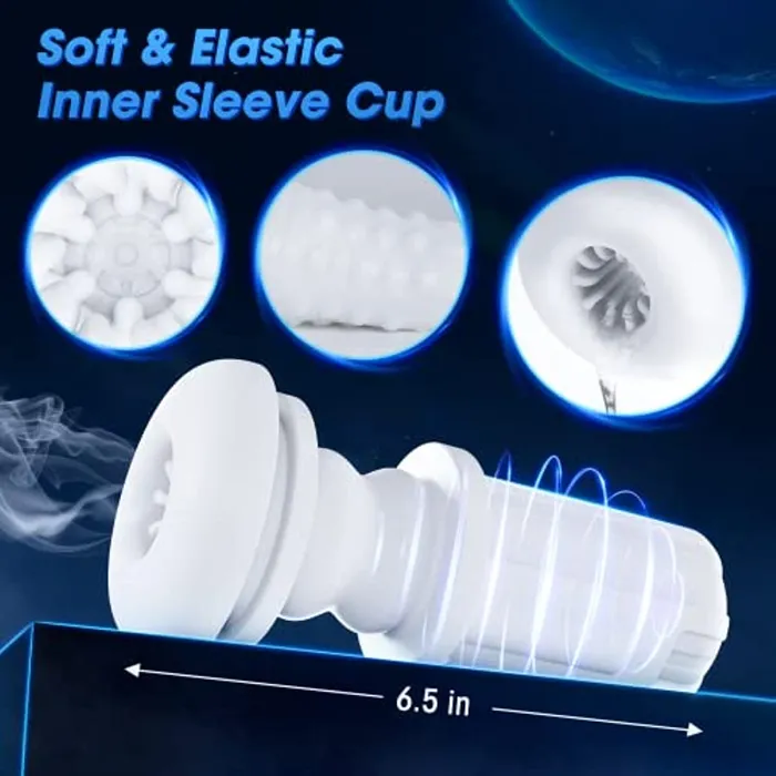 Thrusting Vibrating Masturbator with Bullet Vibrator Sohimi Female Sex Toys