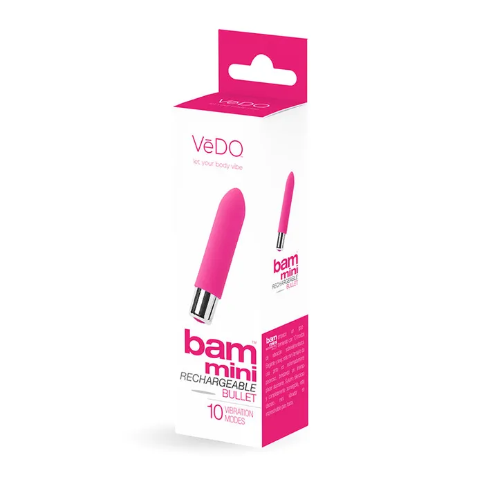 VeDO Bam Mini Rechargeable Bullet Vibe Foxy Pink Nalpac Vibrators