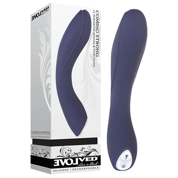 Vibrators Evolved Coming Strong Rechargeable Vibrator Navy Evolved